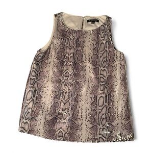 INC International Concepts Snake Print Top - Small